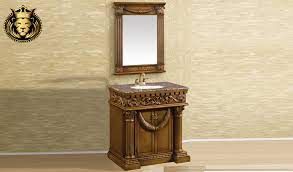 French Style Carved Bathroom Cabinet