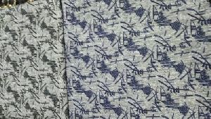 Dot Knit Melange Printed Fabric