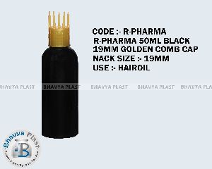 r-pharma 50 ml plastic black bottle