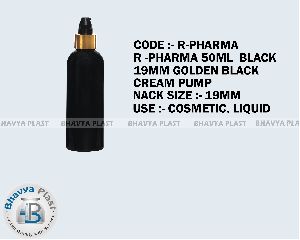 r-pharma 50ml black pet bottle