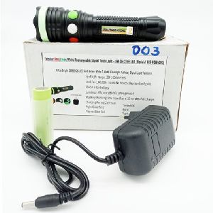 Rechargeable Q5 CREE LED Tricolor Torch