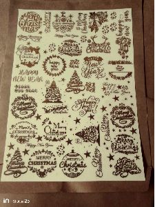 Festive Metal Sticker