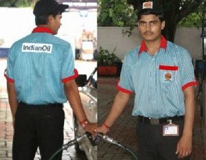 Indian Oil Petrol Pump Uniform Half Shirt