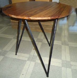 Wooden Round Side Table