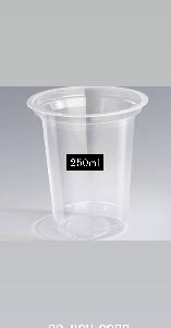 250ml Plastic Disposable Glass