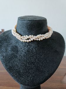 Three Layer Pearl Strings Necklace