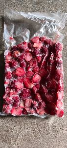 Frozen strawberry slice