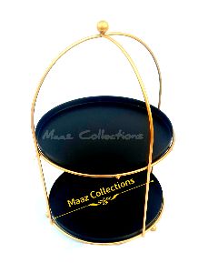 Wholesale Handmade Decorative Golden metal Squar Gift Hamper Basket for wedding gifts