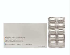 Antioxidants Amino Acid EPA DHA Multivitamins Multiminerals Tablets