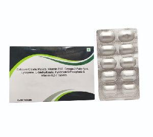 Calcium Citrate Malate Vitamin B12 Omega-3 Fatty Acid Lycopene L-Methylfolate Tablets