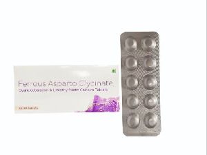 Ferrous Asparto Glycinate Cyanocobalamin And L Methylfolate Calcium Tablets