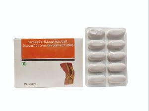 Glucosamine Hyluronic Acid MSM Boswelia Curcumin With Vitamin D3 Tablets