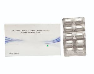 L-Carnitine Co Q10 Astaxanthin Magnesium Herbs Vitamins Minerals Tablets