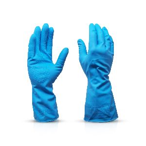Blue Rubber Gloves