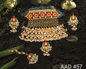 AAD 457 Kumdan Necklace Set