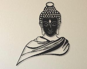 Budhha Metal Wall Decoration