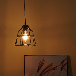 metal wire hanging pendant lamp