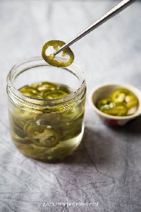 Vinegar Green Chilli Pickle