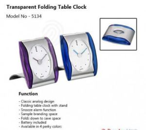 FOLDING TABLE CLOCK