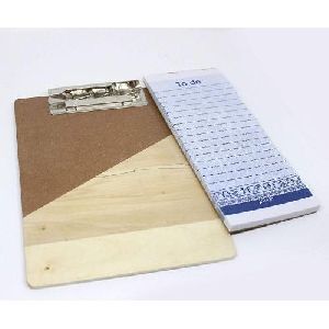 Wooden clip pad