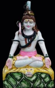 4 Feet Marble Lord Shiva Statue