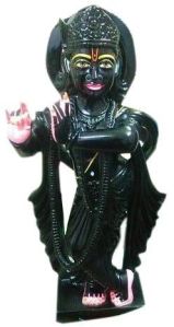 Black Marble Lord Krishna Statue