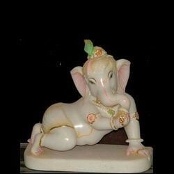 Marble Bal Ganesh Statue