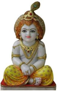 Marble Bal Krishna Statue