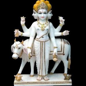 Marble Dattatreya Statue