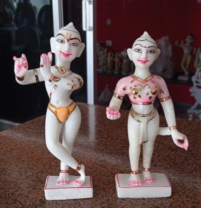 Marble Radha Krishna Statue