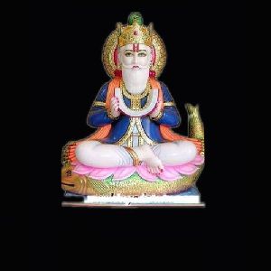 Marble Jhulelal Statue