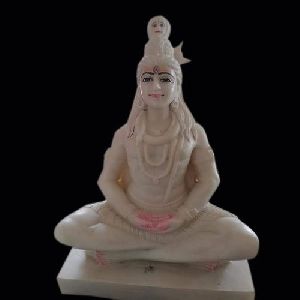 White Marble Lord Shiva Statue