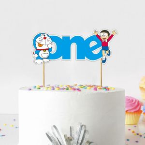 Doraemon One Cake Topper