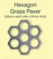 Hexagon Grass Paver