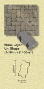 Matt Finish Mono Layer Uni Shape Blocks