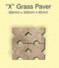 X Shaped Grass Paver
