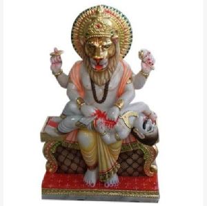 Marble Narasimha Statue