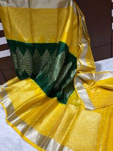 Banarasi new model semi dupion silk saree