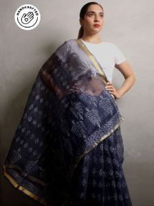 Block Printed Kota Cotton Saree