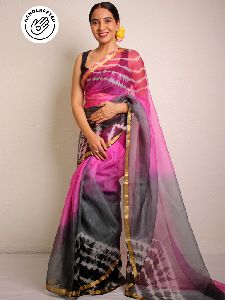 Pink Kota Silk Saree