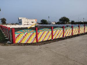 Designer Precast Boundary Wall