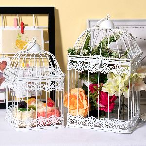 Decorative metal bird cages