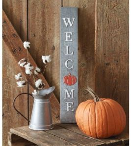 Galvanized Welcome Fall Sign