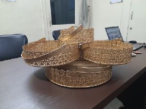 Metal Decorated Basket