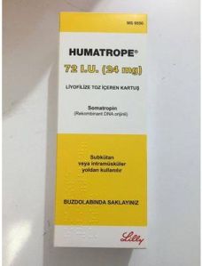 Humatrope Somatropin Lilly Lyophilized Powder