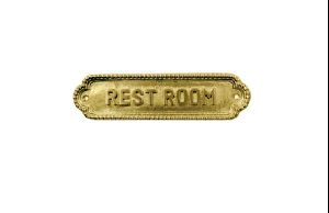 244 Brass Door Sign