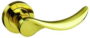 275 Brass Rose Door Handle