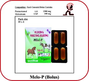 meloxicam paracetamol bolus