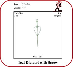 Teat Dilator With Screw