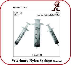 VETERINARY NYLON SYRINGE - REUSABLE